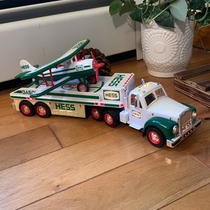 2002 Hess Toy Truck and Airplane collectible yearly aviation big rig